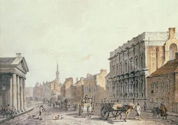 View of Whitehall, Looking Towards Charing Cross, 1790